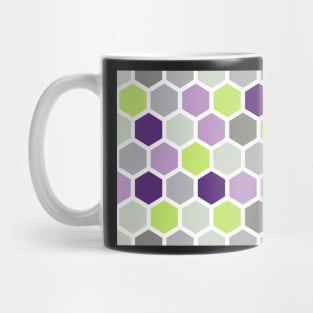 Grape and Lime Honeycomb Pattern Mug